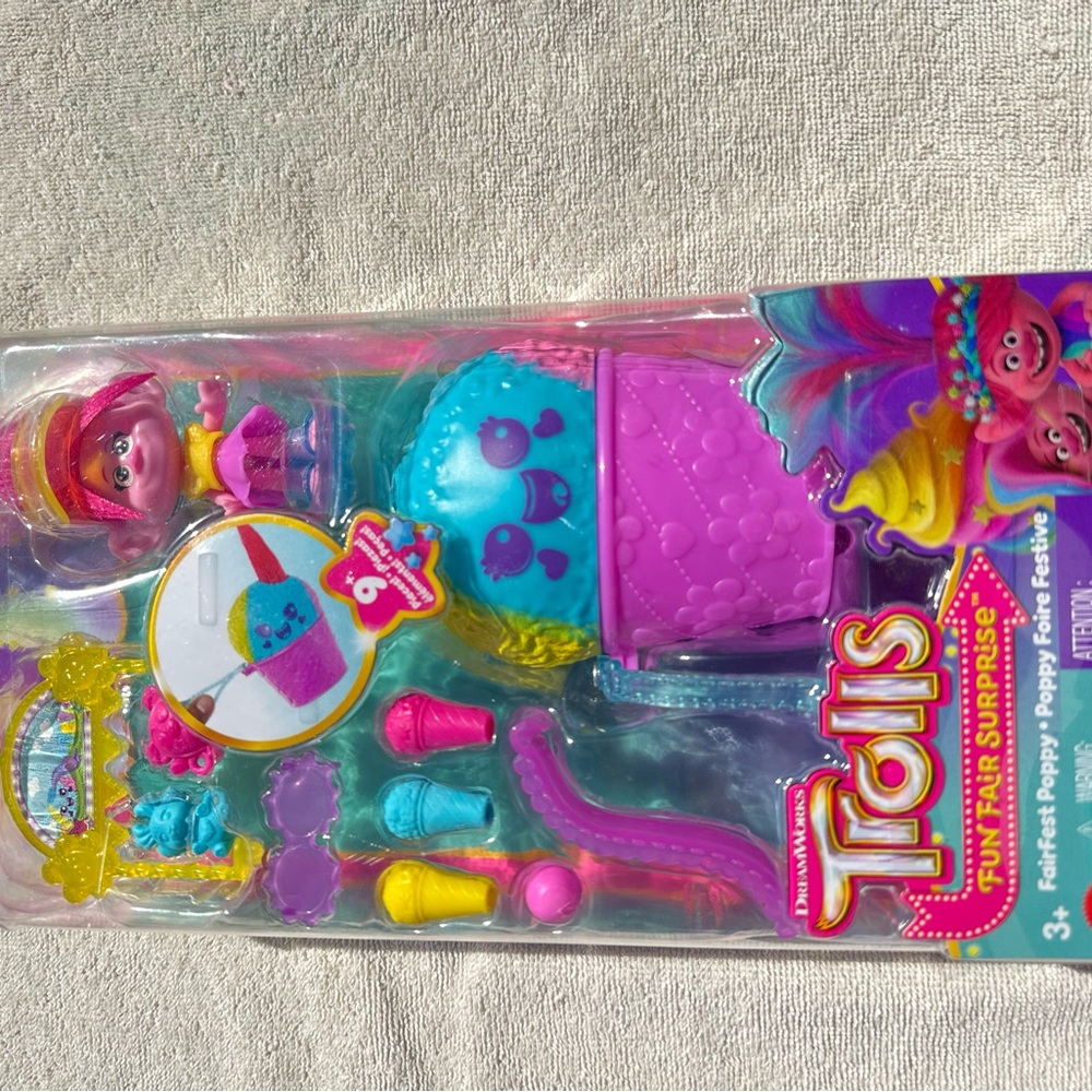 Trolls Pink and Blue Doll with Accessories